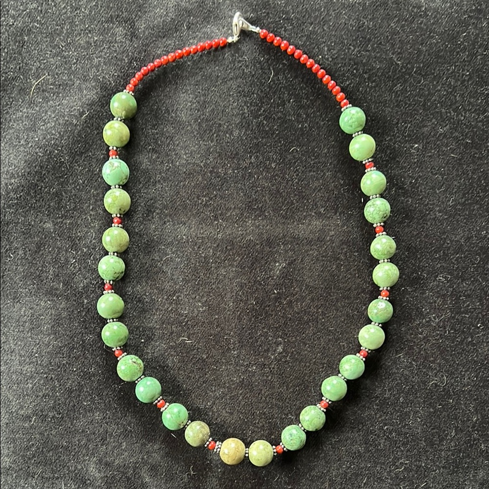 Turquoise and Coral Necklace